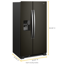 Whirlpool® 33-inch Wide Side-by-Side Refrigerator - 21 cu. ft. WRS321SDHV