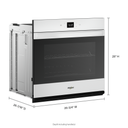 Whirlpool® 4.3 Cu. Ft. Single Wall Oven with Air Fry When Connected WOES5027LW