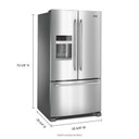 Maytag® 36- Inch Wide French Door Refrigerator with PowerCold® Feature - 25 Cu. Ft. MFI2570FEZ