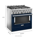KitchenAid® 36'' Smart Commercial-Style Gas Range with 6 Burners KFGC506JIB KitchenAid® 36'' Smart Commercial-Style Gas Range with 6 Burners KFGC506JIB