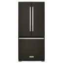 Kitchenaid® 20 cu. Ft. 30-Inch Width Standard Depth French Door Refrigerator with Interior Dispense KRFF300EBS