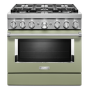 KitchenAid® 36'' Smart Commercial-Style Dual Fuel Range with 6 Burners KFDC506JAV