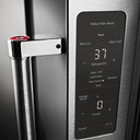 Kitchenaid® 23.8 cu. ft. 36" Counter-Depth French Door Platinum Interior Refrigerator with PrintShield™ Finish KRFC704FPS