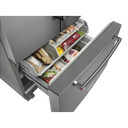 Kitchenaid® 23.8 cu. ft. 36" Counter-Depth French Door Platinum Interior Refrigerator with PrintShield™ Finish KRFC704FPS