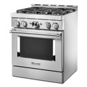 KitchenAid® 30'' Smart Commercial-Style Gas Range with 4 Burners KFGC500JSS KitchenAid® 30'' Smart Commercial-Style Gas Range with 4 Burners KFGC500JSS