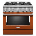 KitchenAid® 36'' Smart Commercial-Style Dual Fuel Range with 6 Burners KFDC506JSC KitchenAid® 36'' Smart Commercial-Style Dual Fuel Range with 6 Burners KFDC506JSC