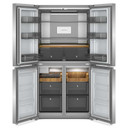 Kitchenaid® 19.4 cu. ft. 36-inch wide Counter-Depth 4-Door Refrigerator with PrintShield™ Finish KRQC506MPS