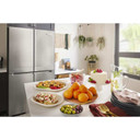 Kitchenaid® 19.4 cu. ft. 36-inch wide Counter-Depth 4-Door Refrigerator with PrintShield™ Finish KRQC506MPS