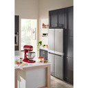 Kitchenaid® 19.4 cu. ft. 36-inch wide Counter-Depth 4-Door Refrigerator with PrintShield™ Finish KRQC506MPS