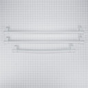 French Door Refrigerator Handle Kit, White W10716725