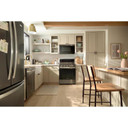 Whirlpool® 30-inch Smart Gas Range with Air Cooking Technology, Steam/Self Cleaning, Rapid Preheat 5.3 CuFt Capacity WFGS7530RV