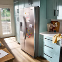 Whirlpool® 36-inch Full Depth Side-by-Side Refrigerator with Prep &amp; Store Bins WRSF6536RZ