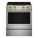 Kitchenaid® 5.3 Cu. Ft. Slide-in Electric Range with Two Even-Heat™ Hyper Elements and Convection Cooking Modes YKSES530SPS