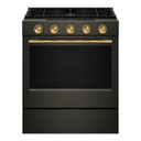 Kitchenaid® 5.0 Cu. Ft. Smart Slide-in Gas Range with Convection Cooking Modes and 2-in-1 Burner KSGS530SBE