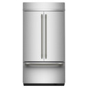 Kitchenaid® 24.2 Cu. Ft. 42"" Built-In French Door Bottom Mount Refrigerator with Platinum Interior KBFN542SPS