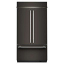 Kitchenaid® 24.2 Cu. Ft. 42" Built-In French Door Bottom Mount Refrigerator with Platinum Interior KBFN542SBE