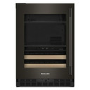 Kitchenaid® 24" Beverage Center with Glass Door and Wood-Front Racks KUBL524SBE