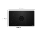 Kitchenaid® 36-inch NextGen Induction Downdraft Cooktop with Bridge XL Even-Heat™  Zone KCID936SBL