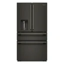 Kitchenaid® 29 cu. ft. French Door Refrigerator with Exterior Water and Ice and FreshChill™ Full-Width Refrigerated Drawer KRMF436SBE