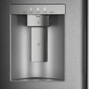 Kitchenaid® 29 cu. ft. French Door Refrigerator with Exterior Water and Ice and FreshChill™ Full-Width Refrigerated Drawer KRMF436SBE
