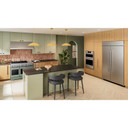 Kitchenaid® 48-Inch 6 Burner Commercial-Style Dual Fuel Range with Griddle KFDD948SDC