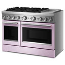 Kitchenaid® 48-Inch 6 Burner Commercial-Style Dual Fuel Range with Griddle KFDD948SWF