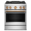 KitchenAid® 30-Inch 4 Burner Commercial-Style Dual Fuel Range with No Preheat Air Fry Mode KFDS930SSS
