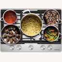 Kitchenaid® Gas-on-Metal Cooktop with 5 Versatile Burners and Edge-to-Edge Cast-Iron Grates KCGK330SSS