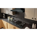 Kitchenaid® Gas-on-Metal Cooktop with an Integrated Wok Grate and CookShield™ Finish KCGK736SJP