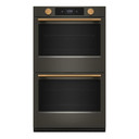Kitchenaid® 30-inch Smart Electric Double Wall Oven with Intelligent Cooking Camera - Black Ore KOED930SBE