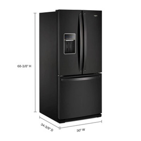 Whirlpool® 30-inch Wide French Door Refrigerator - 20 cu. ft. WRF560SEHB