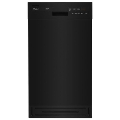 Whirlpool® Small-Space Compact Dishwasher with Stainless Steel Tub WDPS5118PB