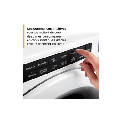 Whirlpool® 5.0 cu.ft I.E.C. Closet-Depth Front Load Washer with Intuitive Controls WFW560CHW