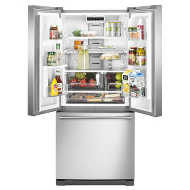Maytag® 19.6 cu ft French Door Refrigerator with Strongbox™ Door Bins MFB2055FRZ
