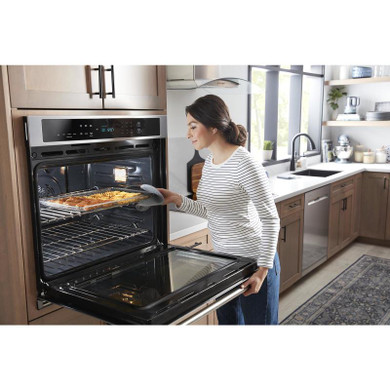 Maytag® 30-inch Double Wall Oven with Air Fry and Basket - 10 cu. ft. MOED6030LZ