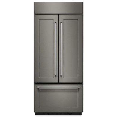 Kitchenaid® 20.8 Cu. Ft. 36" Width Built-In Panel Ready French Door Refrigerator with Platinum Interior Design KBFN506EPA