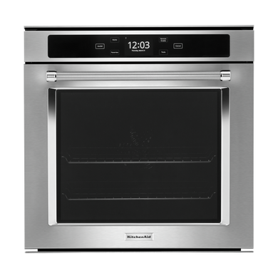 Kitchenaid® Four mural simple à convection véritable de 24 po YKOSC504PPS