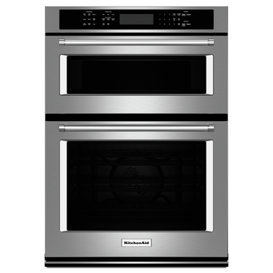 Kitchenaid® 27 Combination Wall Oven with Even-Heat™  True Convection (lower oven) KOCE507ESS