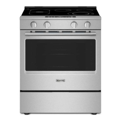 Maytag® 30-Inch Wide Slide-In Electric Range with Grill Mode and No Preheat Air Fry - 5.3 Cu. Ft. YMSES7030SZ