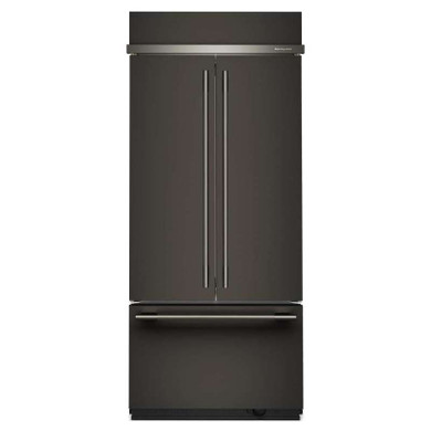 Kitchenaid® 20.8 Cu. Ft. 36" Built-In French Door Bottom Mount Refrigerator with Platinum Interior KBFN536SBE
