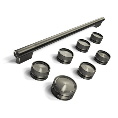 Black Ore Handle and Knob Hardware Accessory Kit for KitchenAid® 36" Commercial-Style Induction Range W11774739
