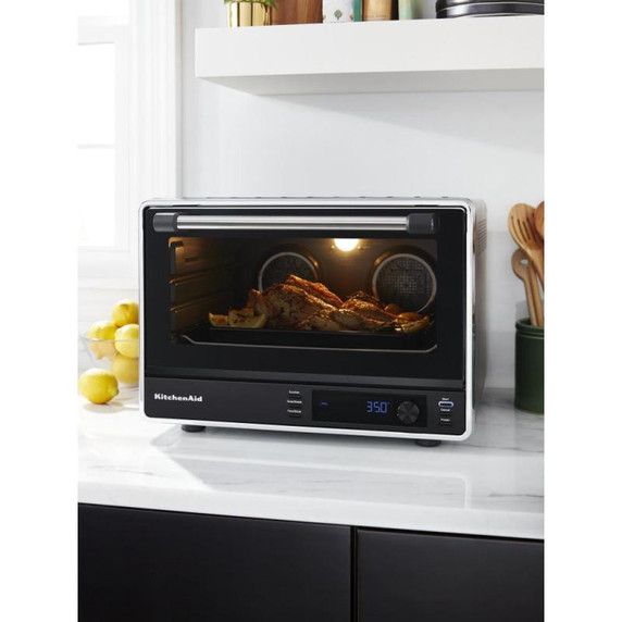 Kitchenaid® Dual Convection Countertop Oven with Air Fry and Temperature Probe KCO224BM