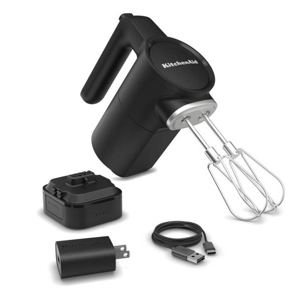 KitchenAid Go™ Cordless Hand Mixer - battery included KHMR762BM