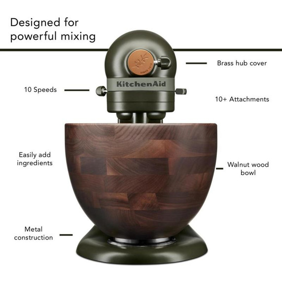 Kitchenaid® Design Series Evergreen Tilt-Head Stand Mixer KSM180WSEG