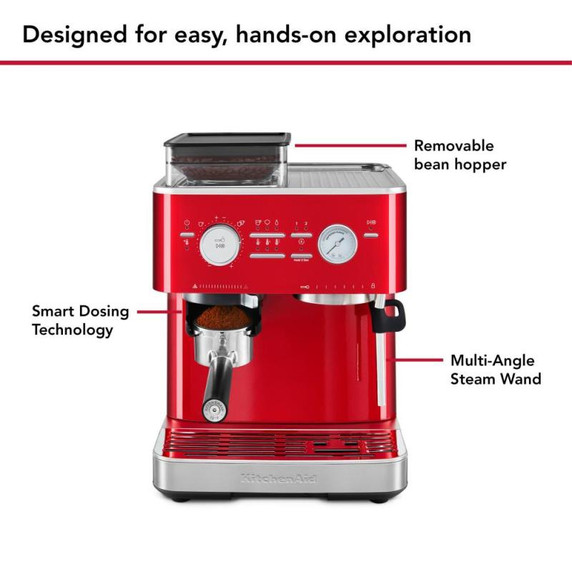 Kitchenaid® Semi Automatic Espresso Machine with Burr Grinder KES6551CA