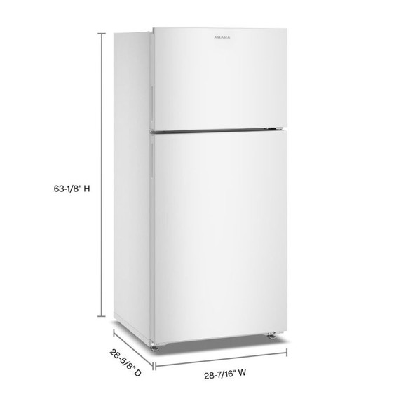 Amana® 28-Inch Wide Top-Freezer Refrigerator With A Large Crisper Drawer—14 Cu. Ft. ARTX2314TW