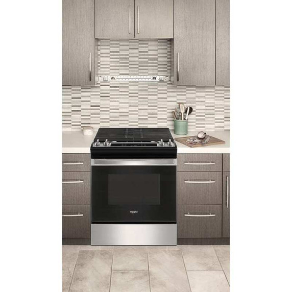 5.0 Cu. Ft. Whirlpool® Gas Range with Frozen Bake™ Technology WEG515S0LS