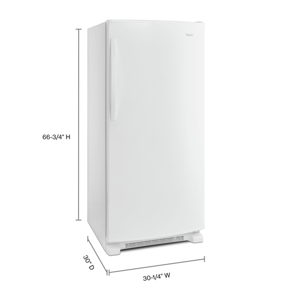 Whirlpool® 31-inch Wide All Refrigerator with LED Lighting - 18 cu. ft. WRR56X18FW
