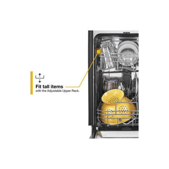 Whirlpool® Small-Space Compact Dishwasher with Stainless Steel Tub WDPS5118PM