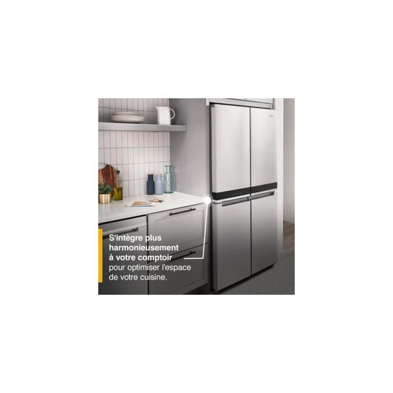 Whirlpool® 36-inch Wide Counter Depth 4 Door Refrigerator - 19.4 cu. ft. WRQA59CNKZ